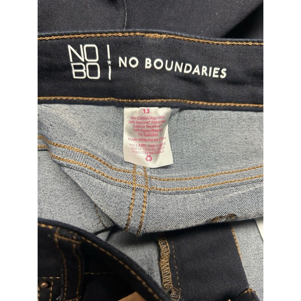 NOBO High Rise Skinny Jeans Size 13 NWT Dark Wash Stretch Denim Slim Y2K - Picture 9 of 9